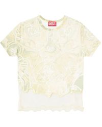 DIESEL - T-Inlay T-Shirt - Lyst