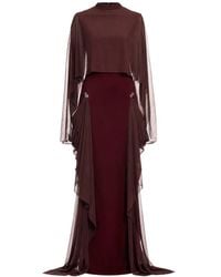 Chats by C.Dam - Helix Draped Maxi Dress - Lyst