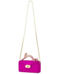 Lanvin - Mini Sac Pencil Cat À Strass - Lyst