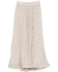 P.A.R.O.S.H. - Polka-Dot Pleated Maxi Skirt - Lyst