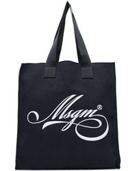 MSGM - Logo-Print Tote Bag - Lyst