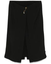 Carven - Safety Pin-Detail Midi Skirt - Lyst