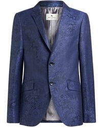Etro - Single-Breasted Paisley Blazer - Lyst