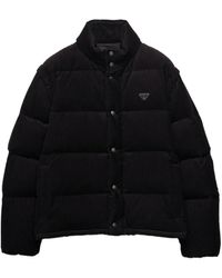 Prada - Plumífero Con Cremallera - Lyst