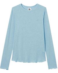 B+ AB - Logo-Embroidered Long-Sleeve T-Shirt - Lyst