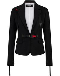 DSquared² - Snow-Tech Buckle-Fastening Blazer - Lyst