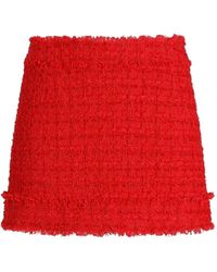Dolce & Gabbana - Rachel Tweed Mini Skirt - Lyst