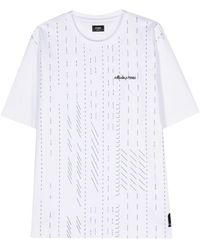Fendi - T-shirt en coton à logo brodé - Lyst