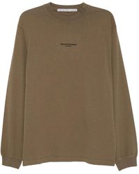 Alexander Wang - Logo-Embroidered Long-Sleeve T-Shirt - Lyst