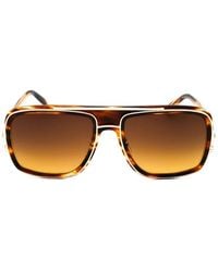MCM - Tortoiseshell-Effect Rectangle-Frame Sunglasses - Lyst