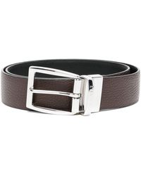 Canali - Logo-engraved Buckle Leather Belt - Lyst
