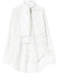 Plan C - Floral-Print Blouse - Lyst