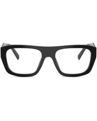 Prada - Brille Mit Eckigem Gestell - Lyst
