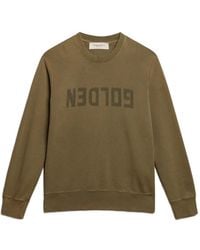 Golden Goose - Logo-print Raw-cut Sweatshirt - Lyst