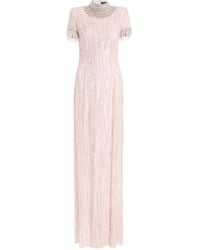 Jenny Packham - Madeleine Maxikleid mit Perlen - Lyst
