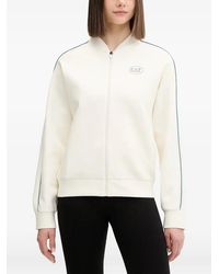 EA7 - Logo-Print Zip-Up Jacket - Lyst