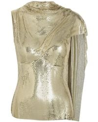 Rabanne - Blouse À Design Drapé - Lyst