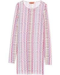 Missoni - Chevron-Pattern Mini Dress - Lyst