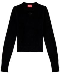 DIESEL - M-Areesax Logo-Plaque Jumper - Lyst