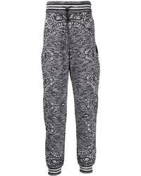 Amiri - Bandana Knit Cotton Track Pants - Lyst