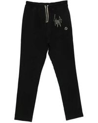 Moncler - X Rick Owens Jogger Embroidered Tapered-Leg Trousers - Lyst