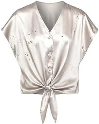 Max & Moi - Telyas Tie-Fastening Shirt - Lyst