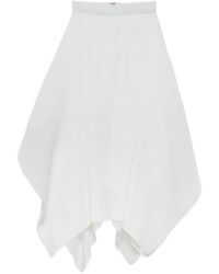 JW Anderson - Asymmetric-Hem Midi Skirt - Lyst