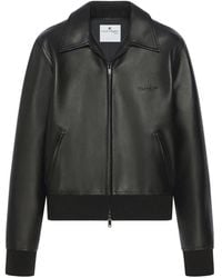 Courreges - ジップアップ レザージャケット - Lyst