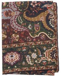 Etro - Silk-Blend Jacquard Scarf With Houndstooth Motif And Print - Lyst