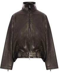 Salvatore Santoro - Belted Leather Jacket - Lyst