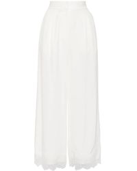 Shiatzy Chen - Lace Embroidery Straight Trousers - Lyst