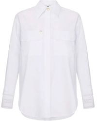 Elisabetta Franchi - アイレットレース シャツ - Lyst