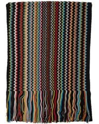Missoni - Zigzag-Pattern Fringed Scarf - Lyst