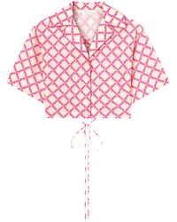 Palm Angels - Logo Crisscrossed Shirt - Lyst