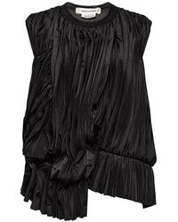 Comme des Garçons - Draped Pleated Blouse - Lyst