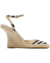 Burberry - Mews Check Espadrilles - Lyst