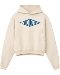ROUGH - Hoodie Met Logoprint - Lyst