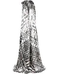 Gianluca Capannolo - Abstract-print Flared Maxi Dress - Lyst