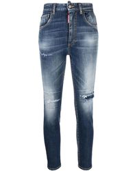 DSquared² - Twiggy Cropped Jeans - Lyst
