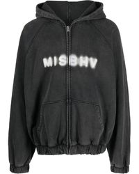 MISBHV - Logo-Print Zip-Up Hoodie - Lyst