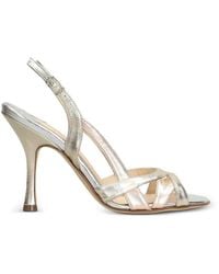 Anna F. - Crossover-Strap Slingback Sandals - Lyst