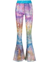ANDERSSON BELL - Abstract-print Flared Trousers - Lyst