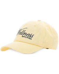Sporty & Rich - Avenue Embroidered Cotton Baseball Cap - Lyst