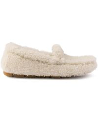 Prada - Shearling Driving Shoes - Lyst