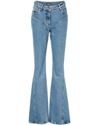 Mugler - Vaqueros Acampanados Con Efecto Lavado - Lyst
