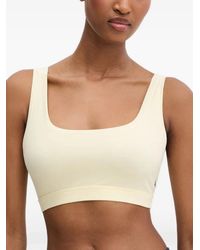 Polo Ralph Lauren - Logo-Embroidered Scoop-Neck Bra - Lyst