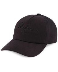 Balmain - Signature Baseballkappe mit Stickerei - Lyst