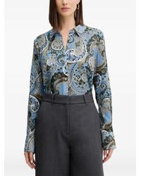 Guess - Chemise Boutonnée Clarisse À Motif Cachemire - Lyst