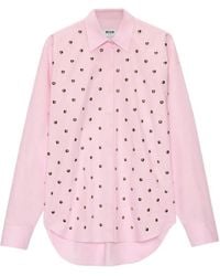 MSGM - Verziertes Hemd - Lyst