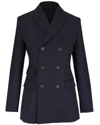 Nili Lotan - Noah Double-Breasted Peak-Lapel Blazer - Lyst